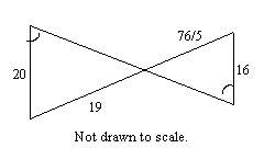 Which theorem or postulate proves the two triangles are similar?  a. sa~ postulate