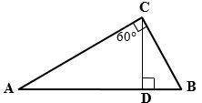 Given: δавс, m∠acb = 90° cd ⊥ ab, m∠acd = 60° bc = 6 cm. find: аd