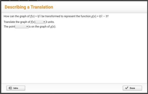 Soon!  how can the graph of f(x) = ∛x be transformed to represent the function g(x) = ∛