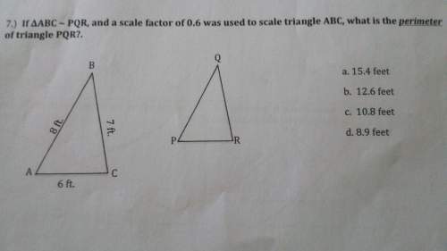 7. what is the perimeter of triangle pqr. see image below.