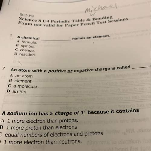 An atom with a positive or negative change is call
