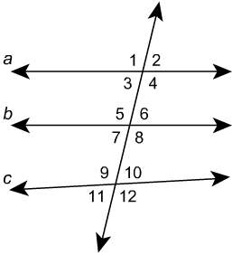 Given a∥b , and c is not parallel to a or b, which statements must be true?  m∠4=m∠5