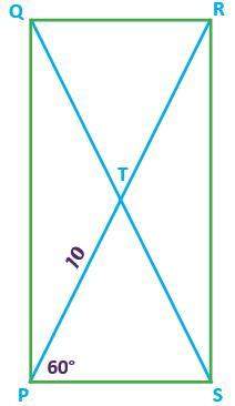 What is the tangent ratio of angle pqs?