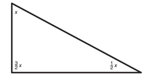 Express the sum of the angles of this triangle in two different ways.plb asap wil