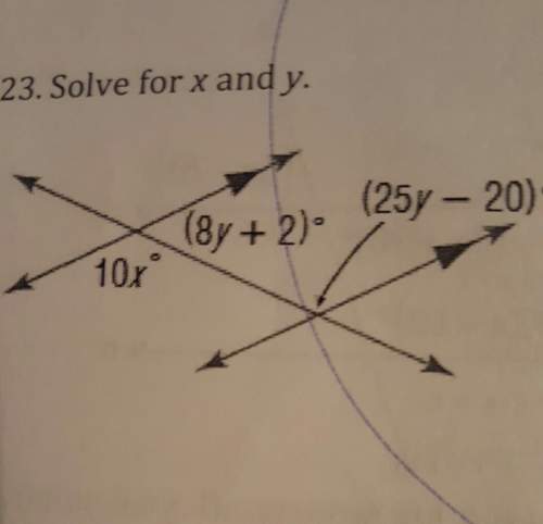 What problem do you set up to find x and y