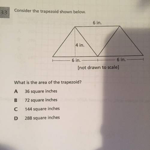 What is the area of the trapezoid?  b1=12 b2=6 h=4