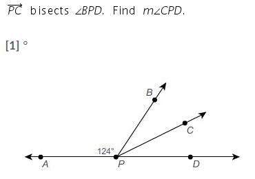 Pc bisects angle bpd find angle cpd