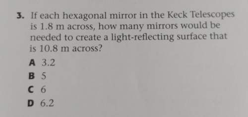 If each hexagonal mirror in the neck telescopes is 1.8 m across, how many mirrors would be needed to