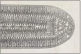 What does this image show about the enslaved person’s transatlantic experience?