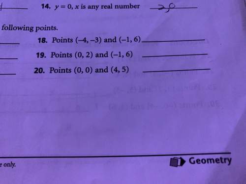 Plz geomtry  only 3 questions did. the slope of m given the following points