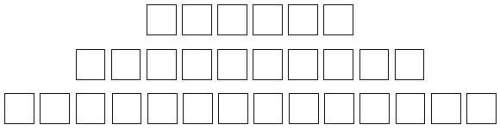 The diagram below shows the arrangement of seats in the first three rows of an auditorium. if this p
