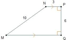 The diagram shows quadrilateral mnpq.