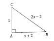 Ineed plz ! in right triangle abcd above, x = a. 6 b. 8 c. 6√2 d. 10 e. 13