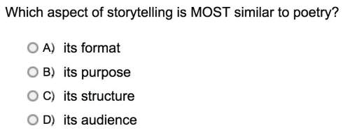 *look at picture* which aspect of storytelling is most similar to poetry?