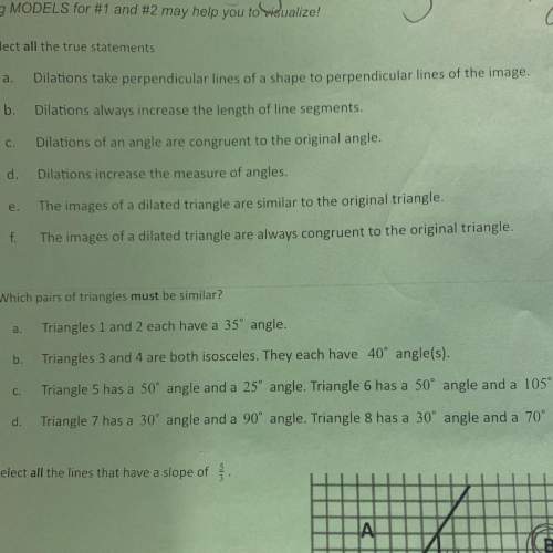 Which pairs of triangles must be similar?  bottom question