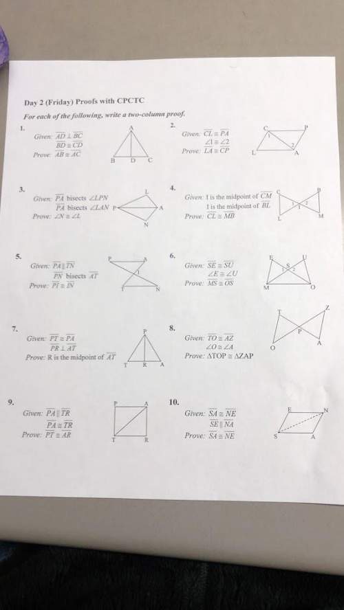Would #1 be sss considering they’re asking you to find the hypotenuse? if so would you use pythagor