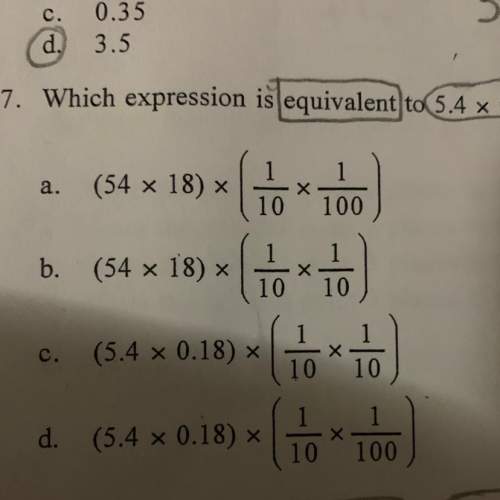 Which expression is equivalent to 5.4 x 0.18