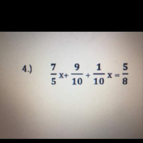 Can someone me work out this problem to find x?
