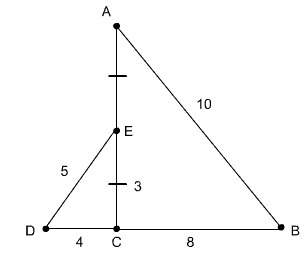 Is there enough information to prove that triangle abc is similar to triangle edc? justify your ans