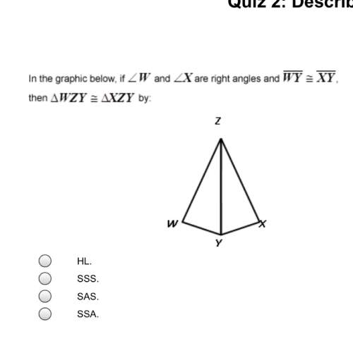 In the graphic below, if w and x are right angles and wy = xy