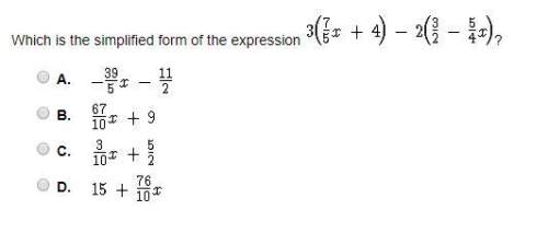 (mark answer most is correct) what is the simplified form of the expression?