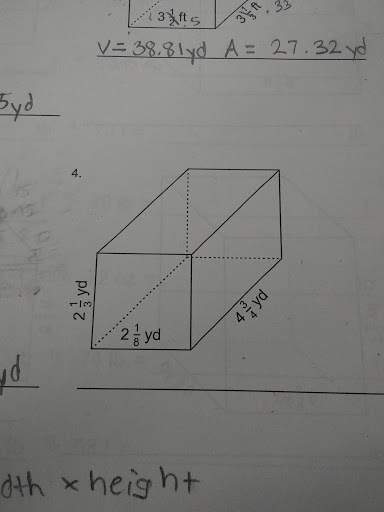 What is the volume and surface area of the figure below?