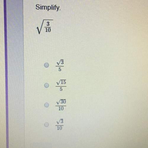 Ineed somebody  simplify √3/10.