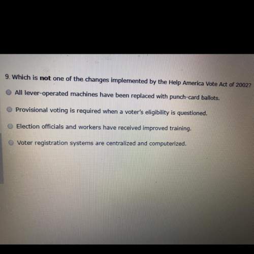 Which is not one of the changes implemented by the america vote act of 2002