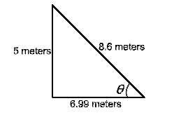 What is sin for the given right triangle?