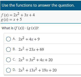 Use the functions to answer the question.