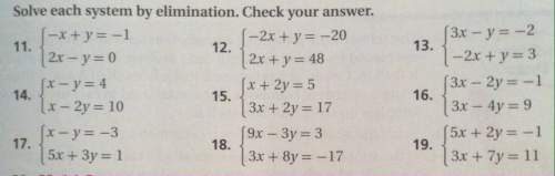 Me on these math ! solve each system by elimination