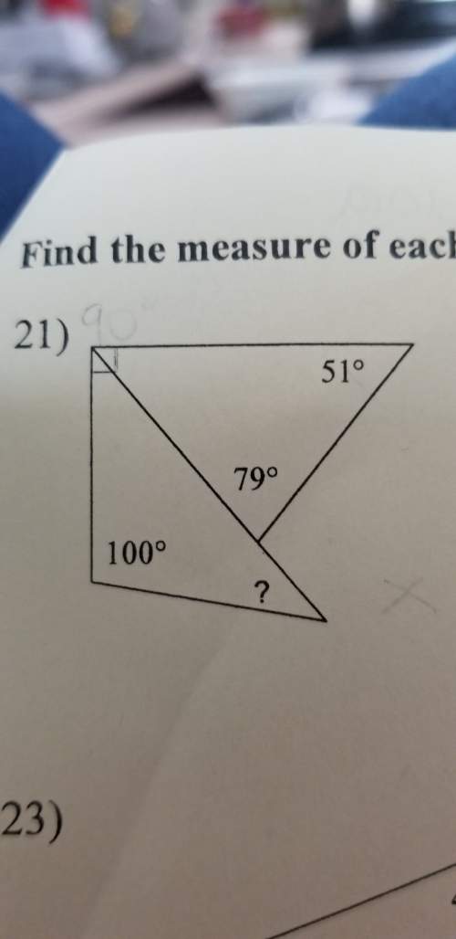 Ineed to find the measure of each angle. i don't know where or how to start?