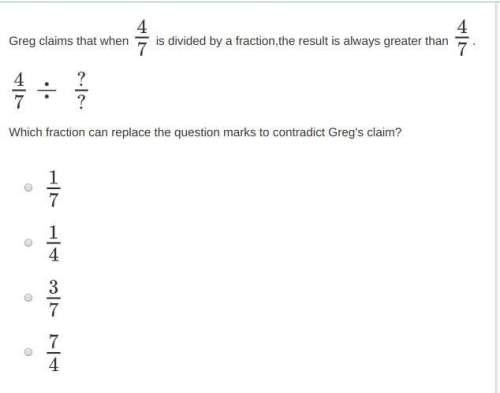 Ok this question isnt easy 4/7 ? /?