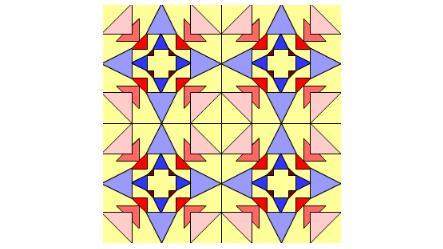 Which symmetries does the design above have? select all that apply. a. 2-fold rotationa