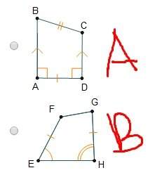 Which quadrilateral is a trapezoid?  quickly !