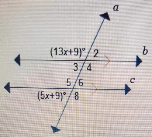 Lines b and c are parallel.what is the measure of angle 6?