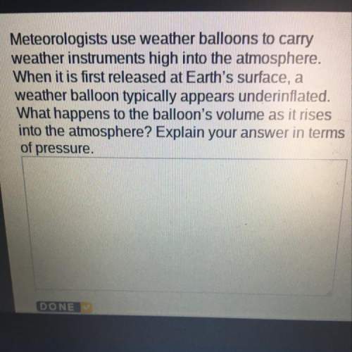 What happens to the balloons volume as it rises into the atmosphere