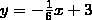 Which line is perpendicular to y = 1/6x - 8?
