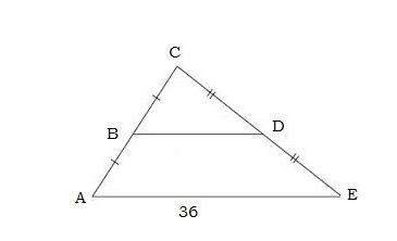 Asa plzzz.  what is the length of the mid-segment bd?  a.) 9 b.)