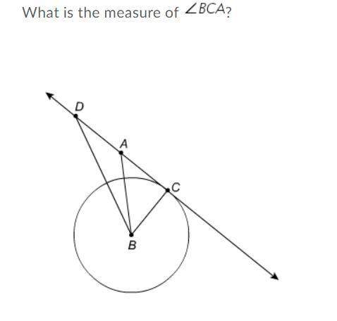 Line ad is a tangent to circle b at point c and m what is the measure of  (the answer is