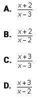 Which of the following is equal to the rational expression when x ≠ -2 or 3?  ans