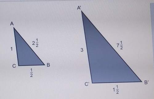 Triangle a' b' c' is dilation of triangle abc about point p. is this a reduction or enlargement