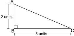 The area of the triangle above will equal one half of a rectangle that is 5 units long and __ units