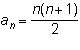 The sum of the first natural number and 0 is 1, the sum of the first two natural numbers and 0 is 3,