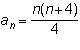 The sum of the first natural number and 0 is 1, the sum of the first two natural numbers and 0 is 3,