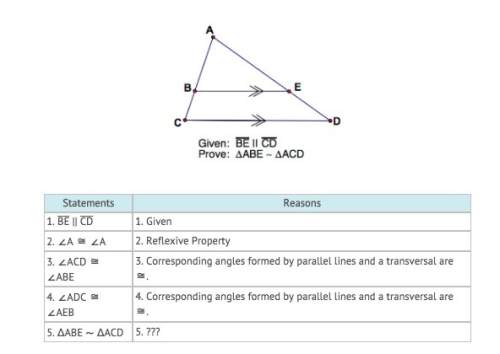 Fill in the missing reason for the proof. a) sss congruence theorem  b) sss similarity t