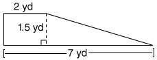 What is the area of the following trapezoid?
