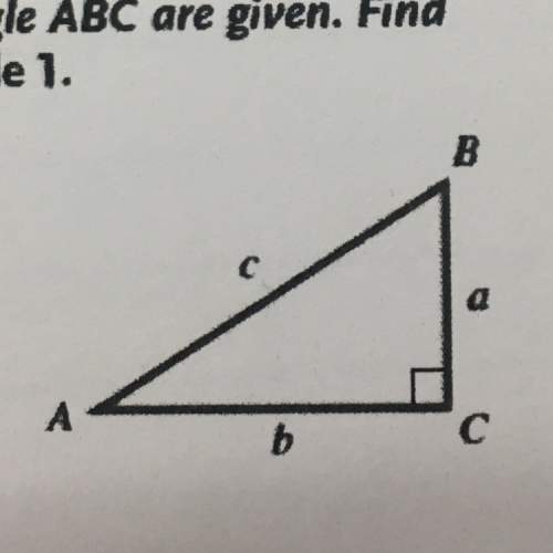 The length of the two sides of the right triangle abc are given.find the length of the missing side.