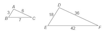 Which theorem or postulate proves that △abc and △def are similar?  select fr