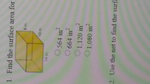 Find the surface area for the given prism